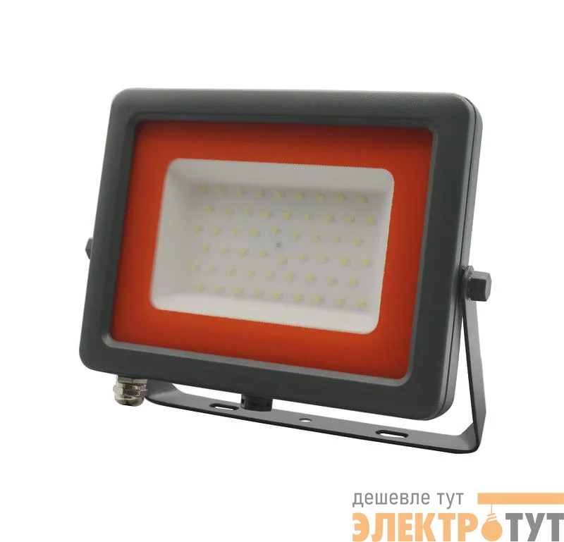 Прожектор светодиодный PFL-S2-SMD-50w 50Вт IP65 с клапаном JazzWay 2853301D