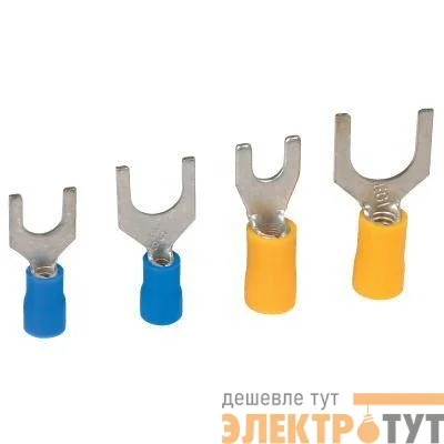 Наконечник вилочный изолированный 0.25-1.5кв.мм А=3мм красн. (уп.100шт) DKC 2A13P