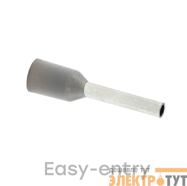 Наконечник штыревой втулочный изол. НШвИ 0.75-8 (уп.50шт) EKF nhvi-0.75-8