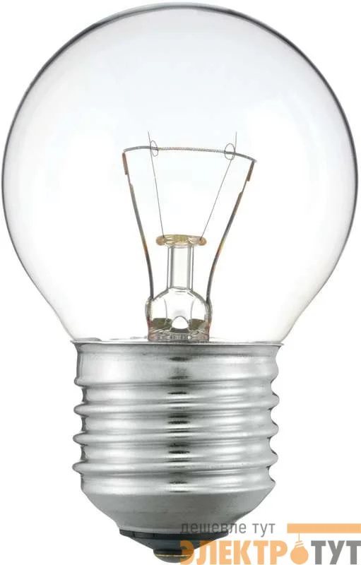 Лампа накаливания Stan 60Вт E27 230В P45 CL 1CT/10X10 Philips 926000005857 / 871150006702950