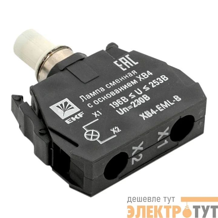 Лампа сменная с основанием XB4 син. 230В PROxima EKF XB4-EML-B