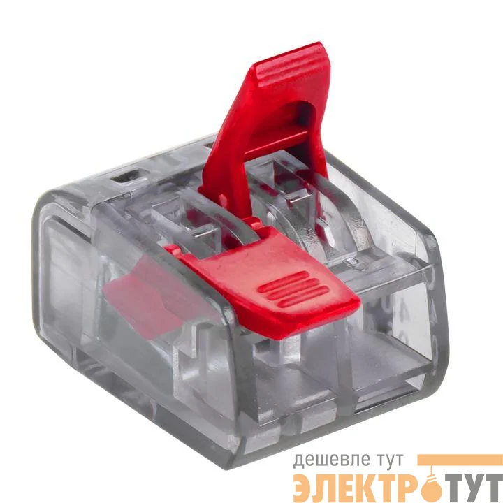 Клемма СМК 221-412 2 отверстия 0.2-4.0кв.мм (уп.4шт) PROxima EKF plc-smk-221-412r
