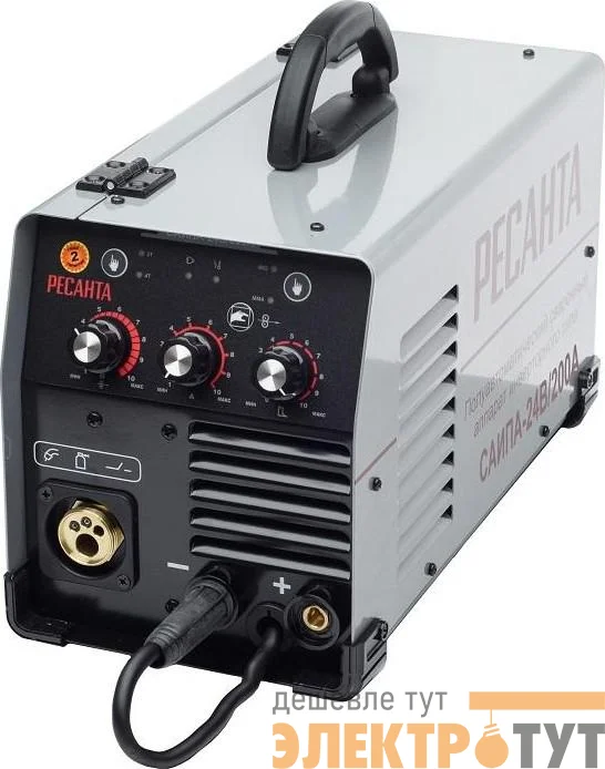 Инвертор сварочный полуавтомат. САИПА-24В/200А MIG 6в1 Ресанта 65/110