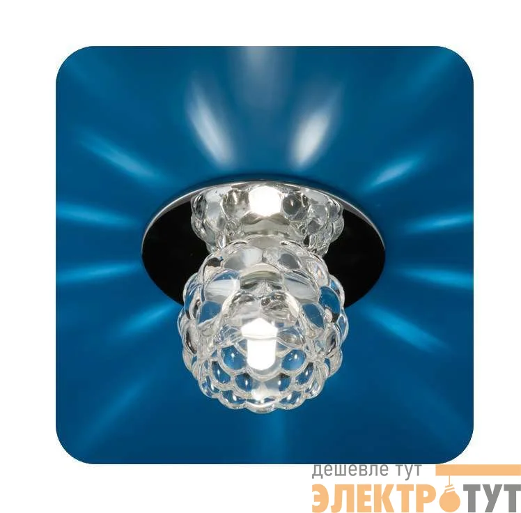 Светильник Ice 12 5 05 с огран. стеклом цветок хром G4 ИТАЛМАК IT8066