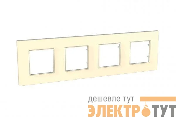 Рамка 4-м Unica quadro беж. SchE MGU2.708.25