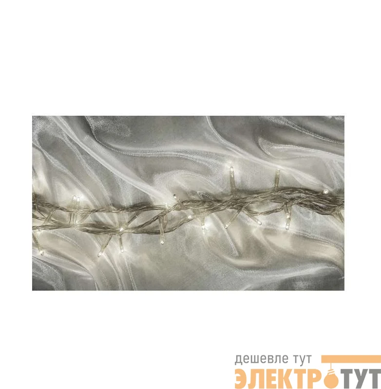 Гирлянда ILD100C-TW 100LED бел. 5м провод прозр. Shlights 4690601042750