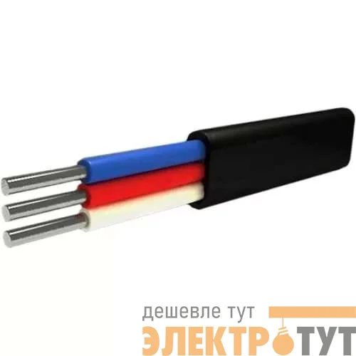 Кабель АВВГ-П 3х4 ОК 0.66кВ Ч (бухта) (м) Альгиз К ФР-00000424