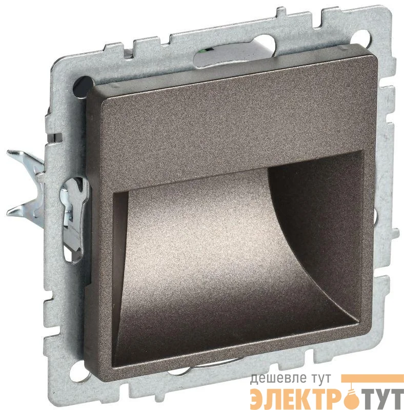 Подсветка светодиодная BRITE встраив. ПЛ20-БрТБ механизм бронза IEK BR-FL20-K45