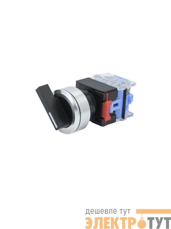 Переключатель ВК30-11X/21 IP65 1НО+1НЗ на 2 положения с фиксацией I-II стандартная рукоятка d30мм Электротехник ET020029