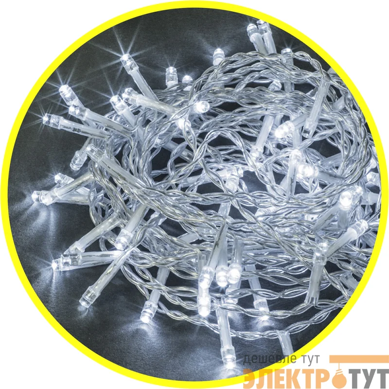 Гирлянда светодиодная 61 808 NGF-S01-100CW-5-6.5m-230-C8-TR-IP20 Navigator 61808