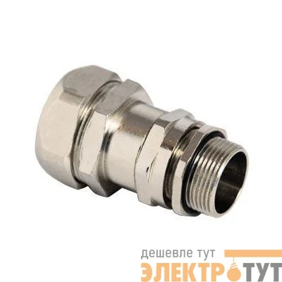 Муфта металлорукав-коробка DN 12 с уплотнением кабеля IP68 М20х1.5 d8-12мм DKC 6014P12M200812