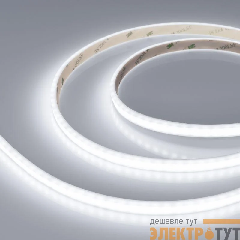 Лента светодиодная RTW-PSW-A120-10mm 24V White 6000К 9.6Вт/м IP67 2835 герметичная (уп.5м) Arlight 040708