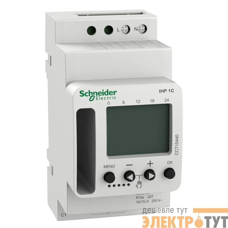 Реле времени электронное IHP 1С програмируем. 1 выход SchE CCT15440