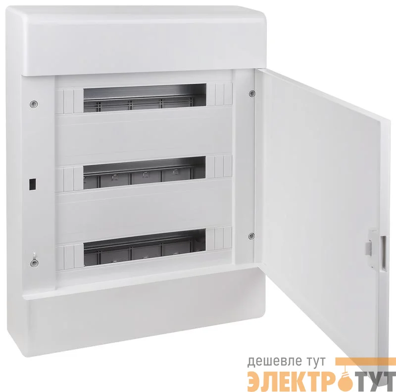 Щиток Тусо открытая проводка на 54 модуля 648х468х116мм (непрозр. дверца) Ruvinil 68054Б