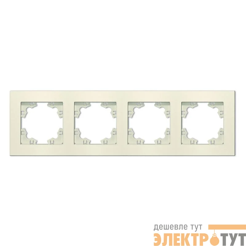 Рамка 4-м Афина универс. сл. кость (ivory) Universal A0046-I