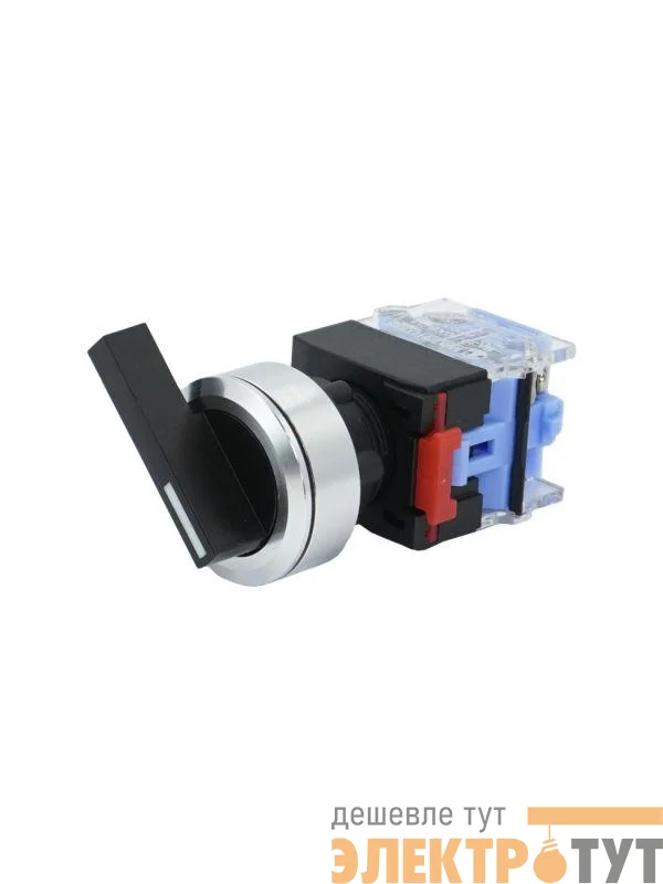 Переключатель ВК30-10XB/21 IP65 1НО на 2 положения с фиксацией I-O длинная рукоятка d30мм Электротехник ET020027