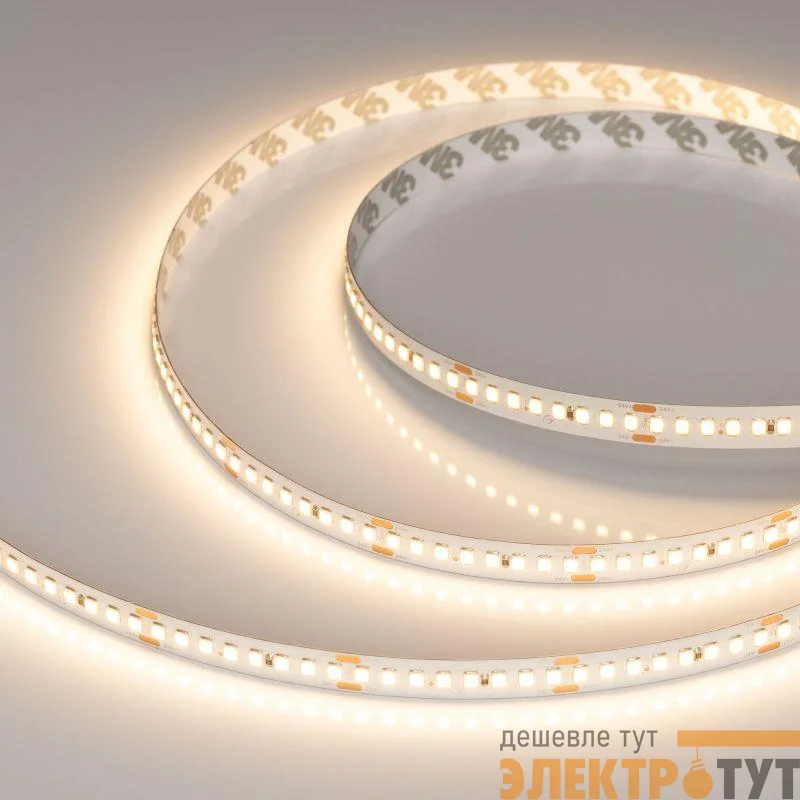 Лента светодиодная RT-A192-10mm 24V Warm 3000К 17.6Вт/м IP20 2835 высок. эффект. 150лм/Вт (уп.5м) Arlight 038775