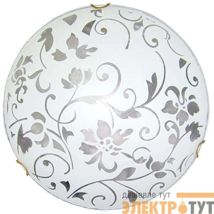 Светильник НПБ 01-60-130 М15 "Эрика" 250 60Вт E27 IP20 матов. бел./клипсы зол. (инд. упак.) Элетех 1005204374