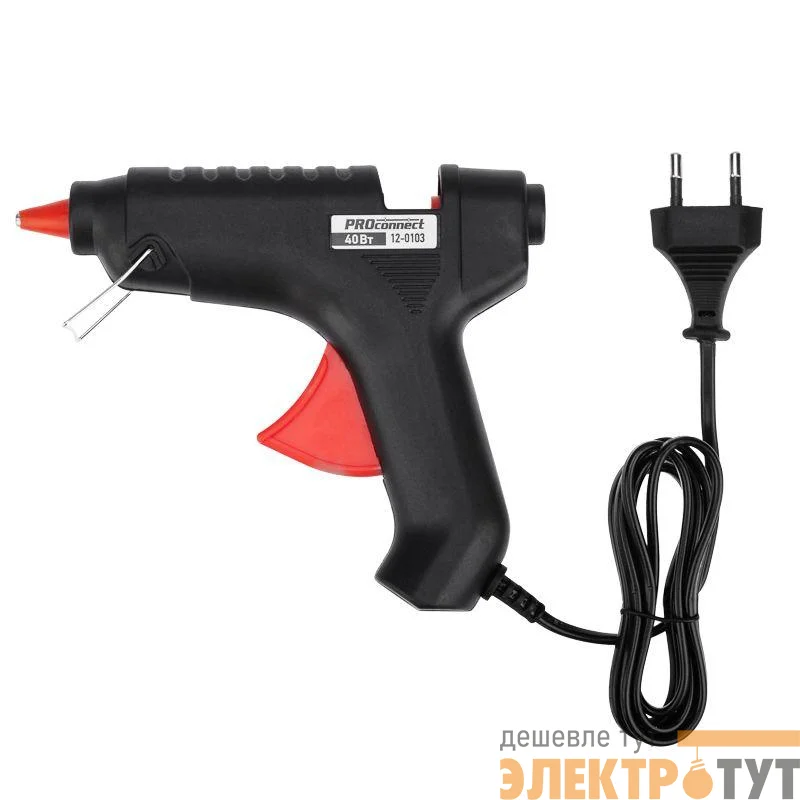 Пистолет клеевой 40Вт большой (блист.) PROCONNECT 12-0103