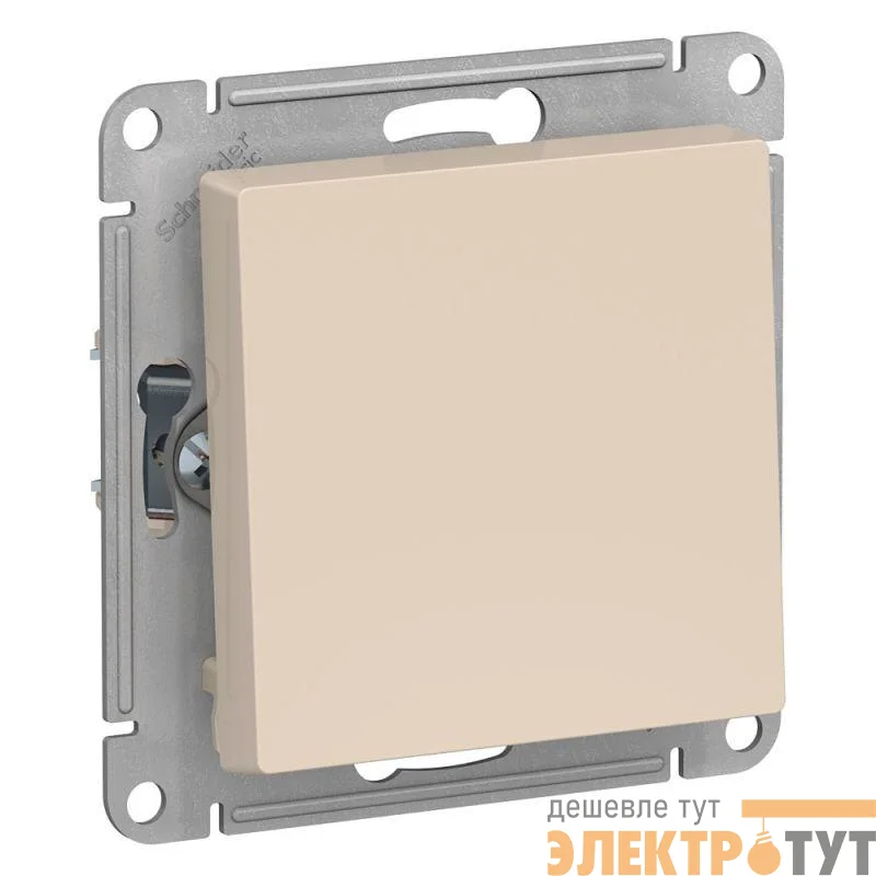 Выключатель 1-кл. СП AtlasDesign 10А IP20 (сх. 1) 10AX с самовозвратом механизм беж. SE ATN000215
