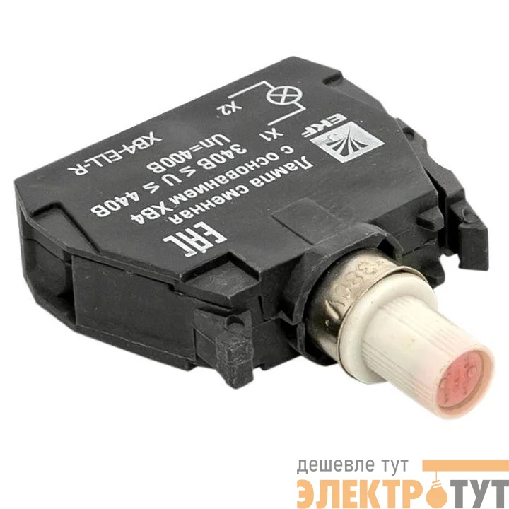 Лампа сменная с основанием XB4 красн. 400В PROxima EKF XB4-ELL-R