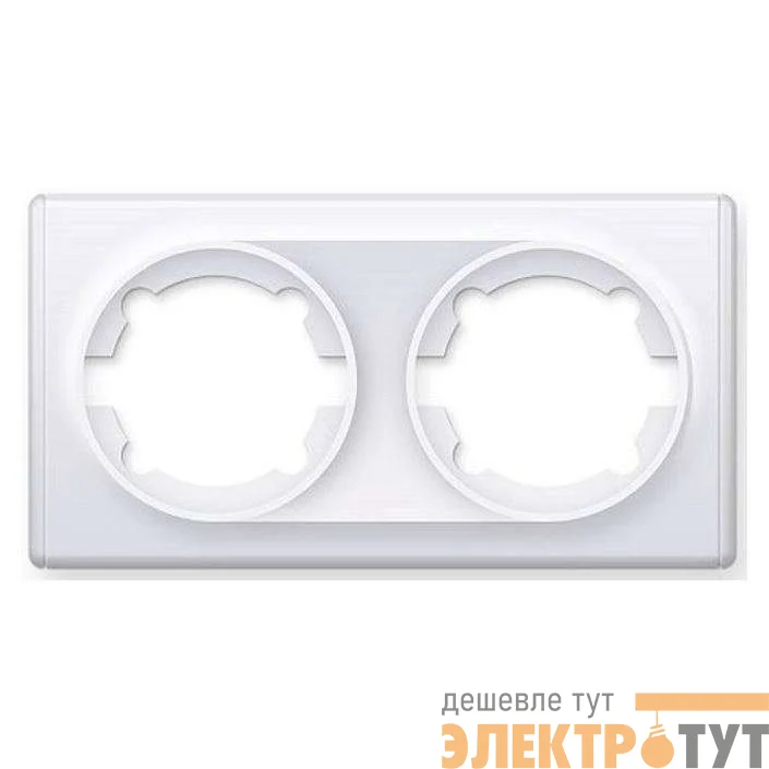 Рамка 2-м Florence бел. 1E52201300 OneKeyElectro 2172783
