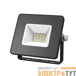 Прожектор светодиодный Elementary 10Вт IP65 6500К черн. Gauss 613100310