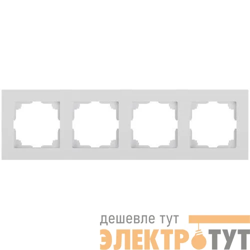 Рамка 4-м СП Accent 6-504-01 бел. Intro Б0063757
