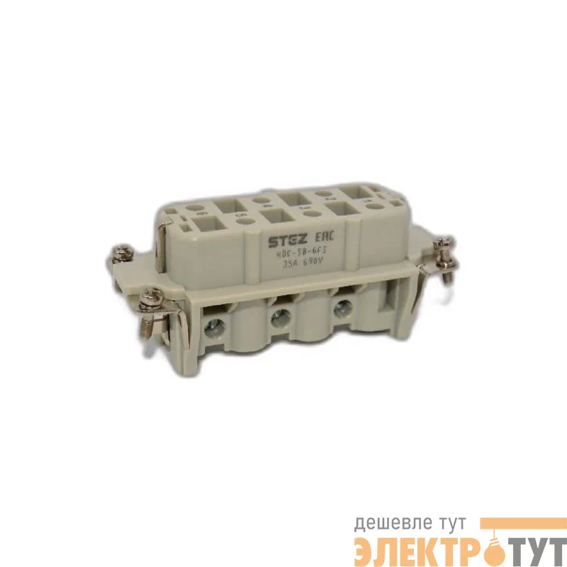 Вставка контактная постоянное число полюсов HDC-SB-6FS СТЭЗ 187150231
