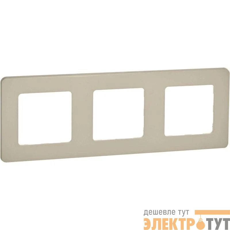 Рамка 3-м Inspiria сл. кость IEK 673951