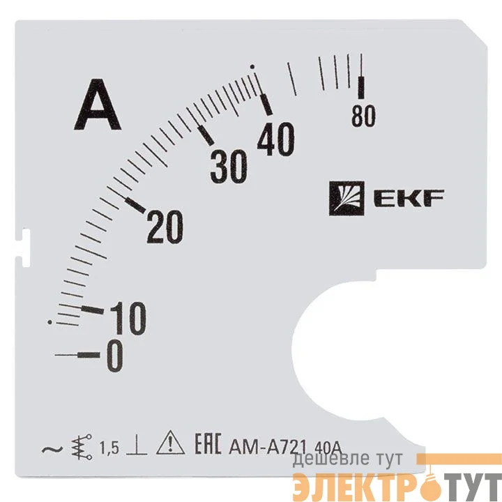 Шкала сменная для A721 40/5А-1.5 PROxima EKF s-a721-40