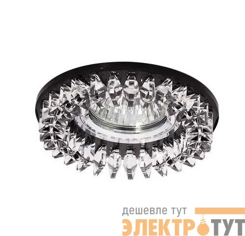 Светильник Bohemia 51 31 71 декор. из огран. стекла MR16 черн. ИТАЛМАК IT8441