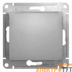 Механизм кнопки нажимного 1-кл. СП Glossa 10А IP20 (сх. 1) 10AX алюм. SchE GSL000315