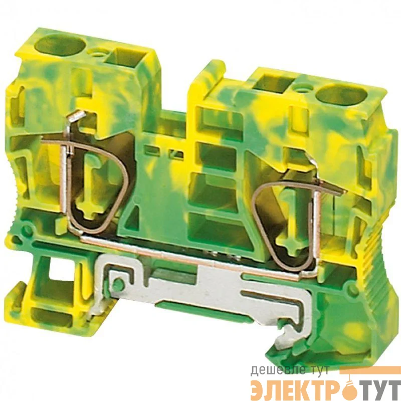Клеммник пружинный заземл. 10кв.мм 2 точки подкл. SchE NSYTRR102PE