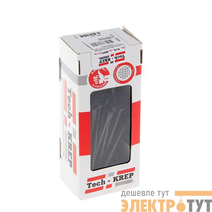 Саморез 4.8х100 гипсокартон-дерево (уп.50шт) коробка Tech-Krep 112220