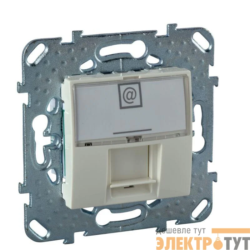 Механизм розетки комп. 1-м СП Unica RJ45 беж. SchE MGU5.421.25ZD