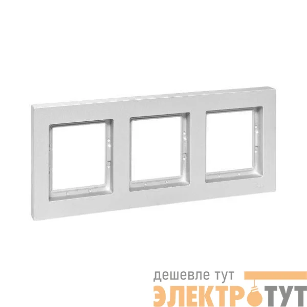 Рамка 3-м Эпика IP44 пластик алюм. EKF UP1-FPA-03-44