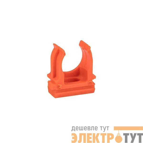 Держатель для труб (клипса) d16мм оранж. (уп.10шт) Plast EKF derj-z-16o