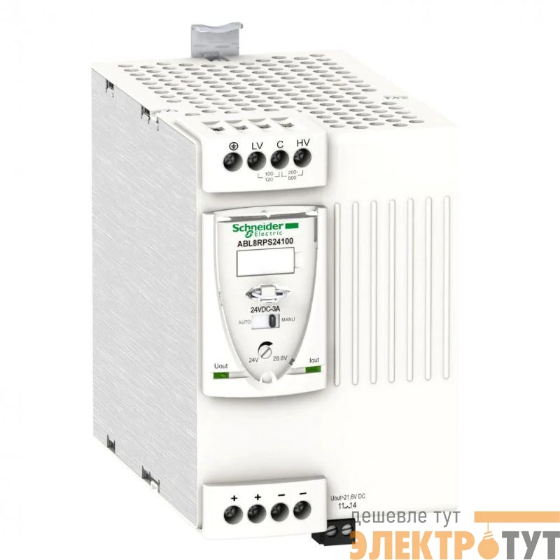 Блок питания 1ф универс. PHASEO 100.. 120В И 200..500В/24В 10А SchE ABL8RPS24100