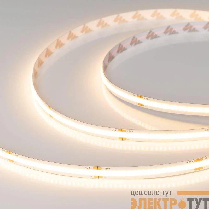 Лента светодиодная COB-X378-8mm 24V Warm 3000К 11.5Вт/м IP20 CSP (уп.5м) Arlight 031883(2)