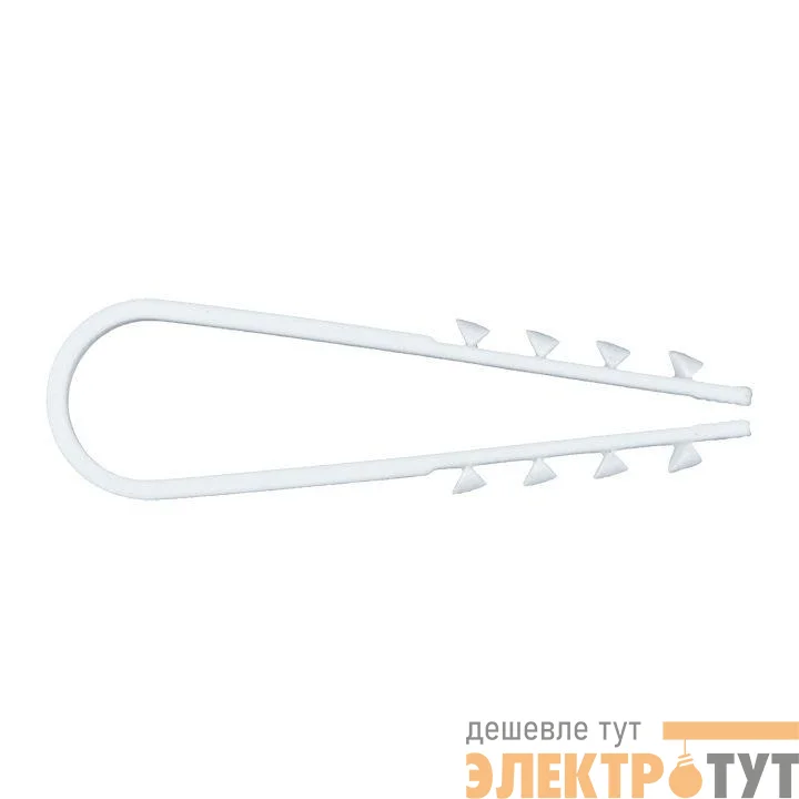 Дюбель-хомут d5-10мм для круглого кабеля бел. (уп.100шт) PROxima EKF plc-ncc-5x10w