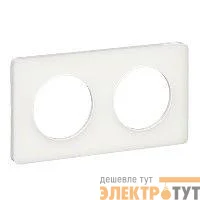 Рамка 2-м Odace прозр. бел. SchE S52P804R