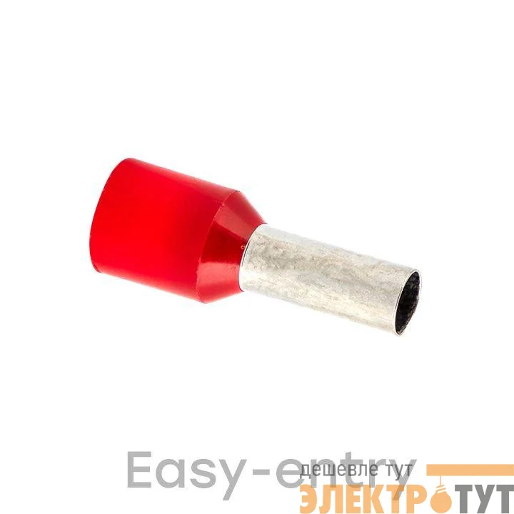 Наконечник штыревой втулочный изол. НШвИ 10.0-12 (уп.50шт) EKF nhvi-10.0-12
