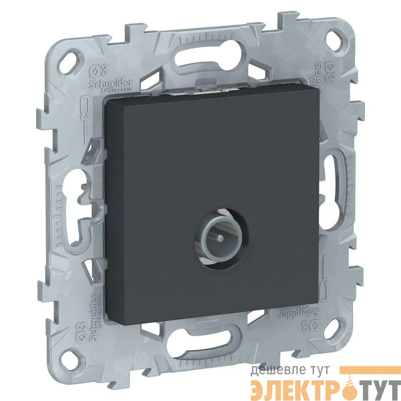 Механизм розетки TV UNICA NEW одиноч. антрацит SchE NU546254