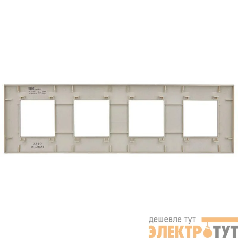 Рамка 4-м SKANDY SK-F01B беж. IEK SK-M42-K10