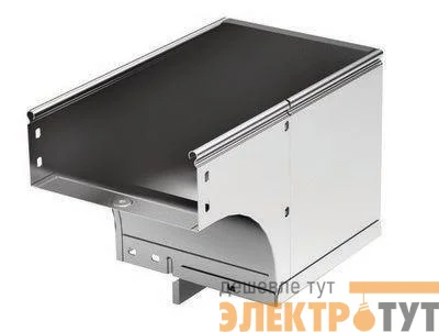 Угол для лотка вертикальный внешний лев. 90град. 600х100 CDSS 90 в комплекте с крепеж. элементами цинк-ламель DKC 37128KZL