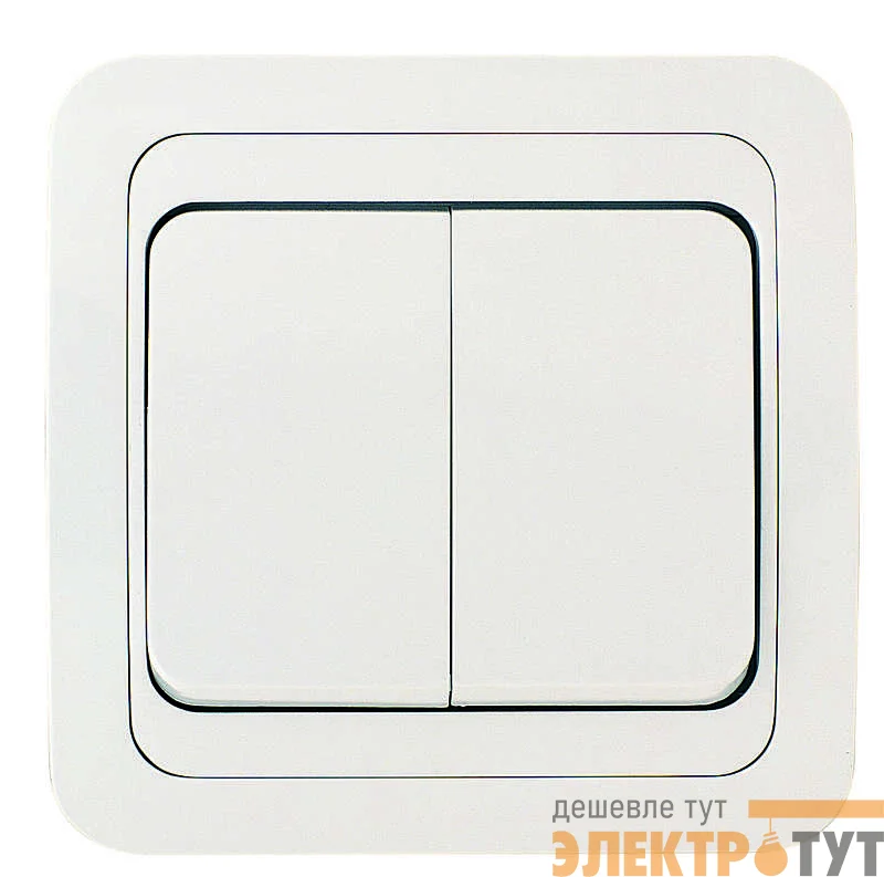 Выключатель 2-кл. СП Mimoza 10А IP20 бел./бел. Makel 12003