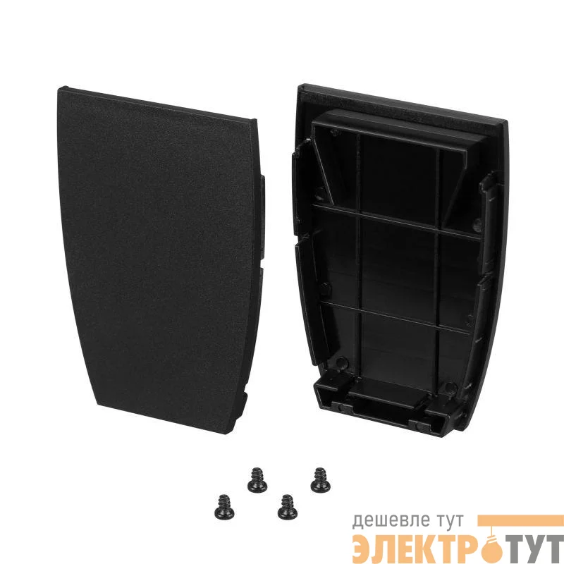 Заглушка LINE-5075-U-HONEYCOMB BLACK глухая металл (комплект) Arlight 044887