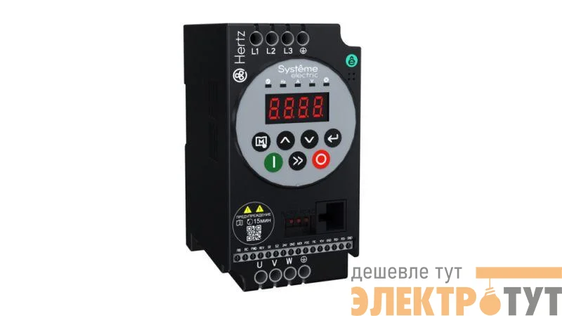 Преобразователь частоты STV050 Hertz 1.5кВт 220В ЭМС С3 + LED панель оператора SE STV050U15M2