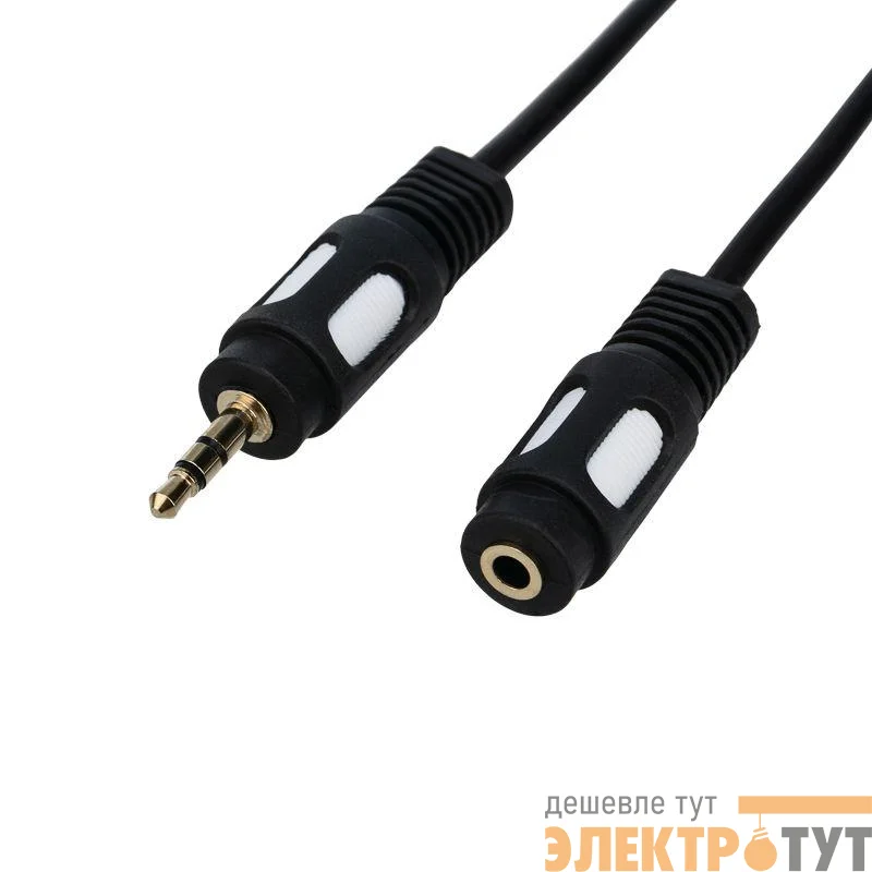 Шнур 3.5 Stereo Plug - 3.5 Stereo Jack 3м (GOLD) Rexant 17-4015